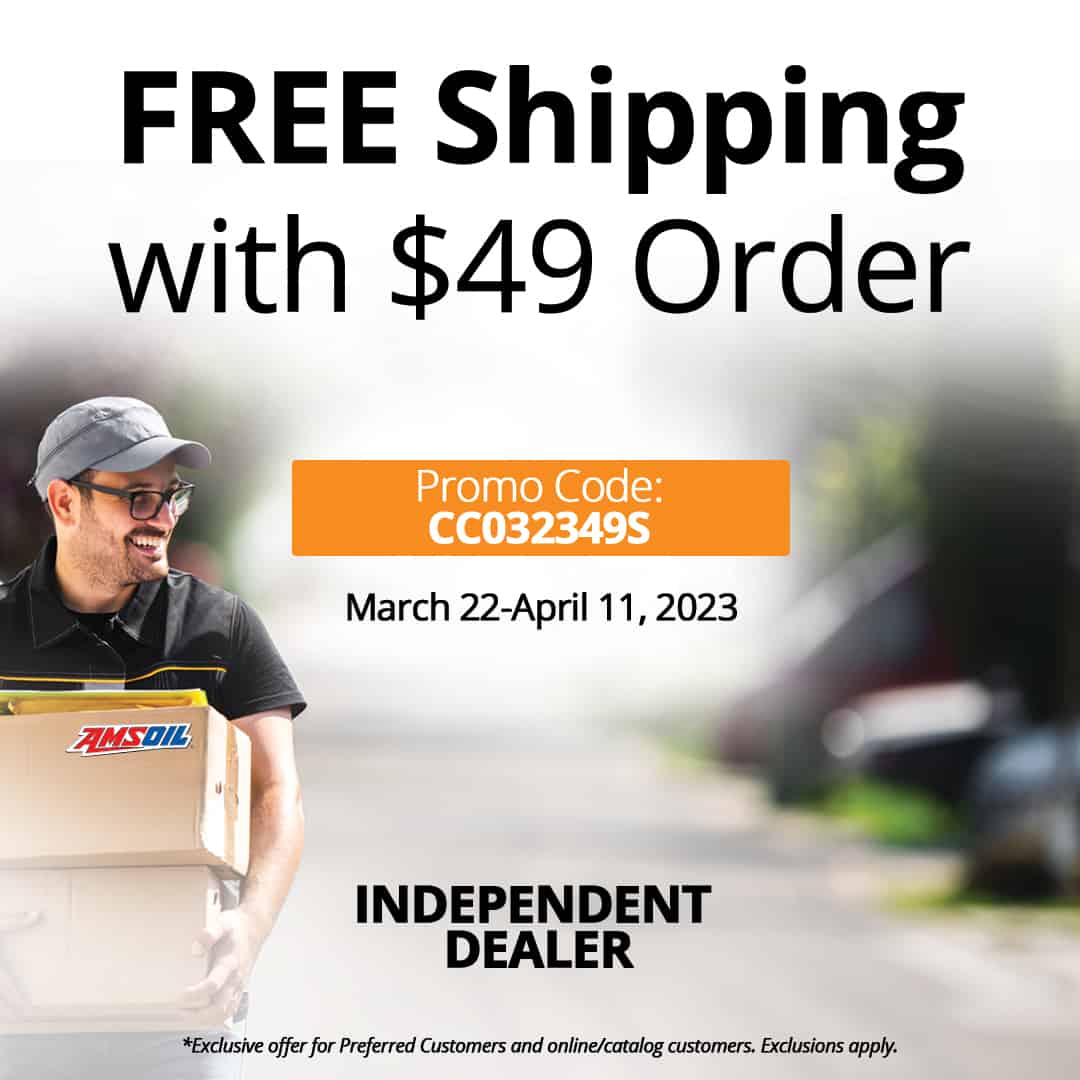 AMSOIL Free shipping offer plus one bottle of P.i.® for $5 with order of $49 or more