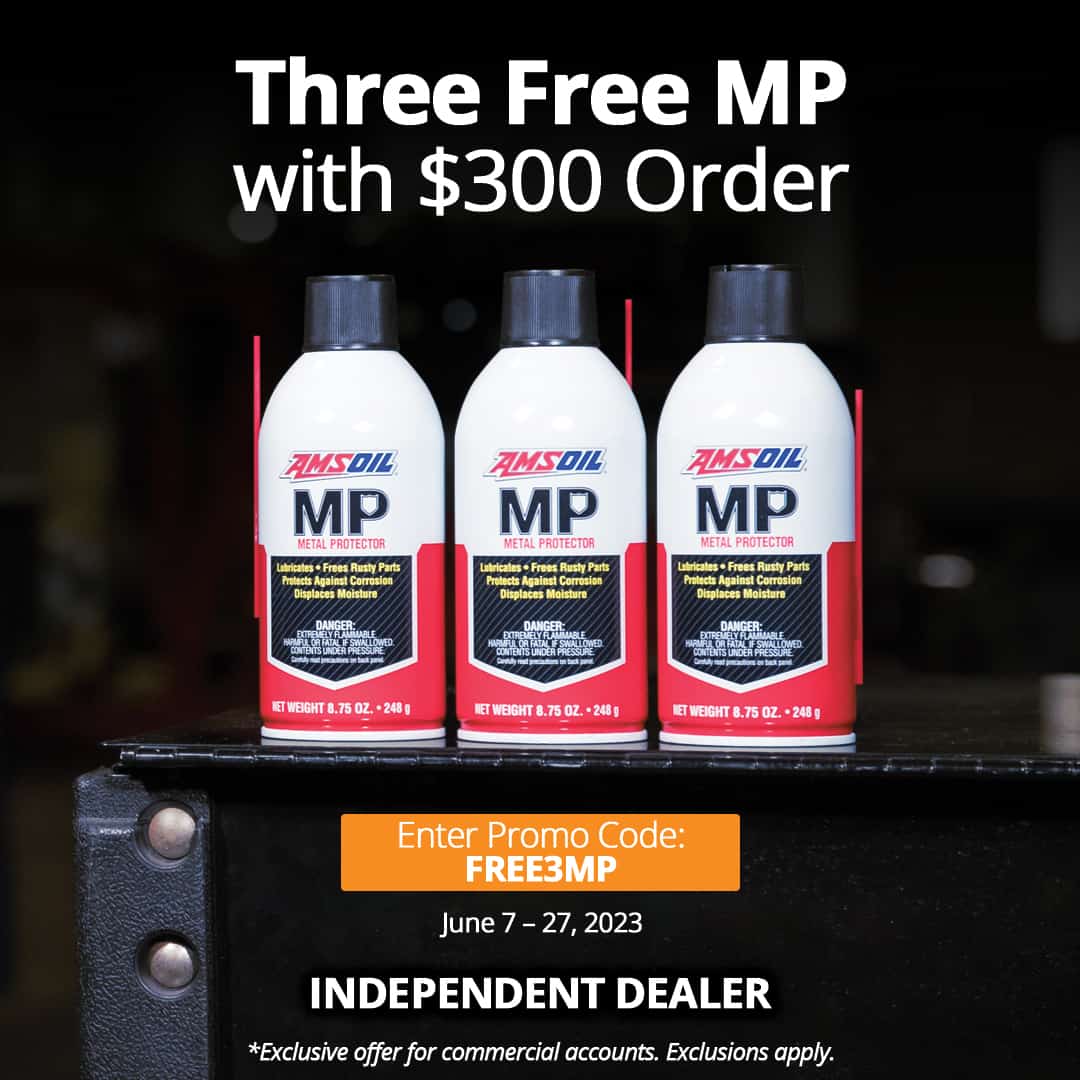 Three Free Cans of AMSOIL MP Metal Protector with $300 Order