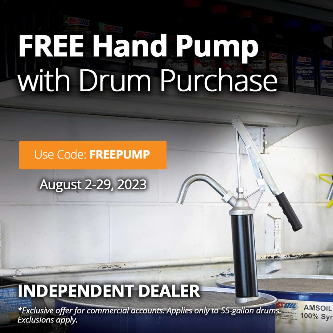 AMSOIL Free hand pump