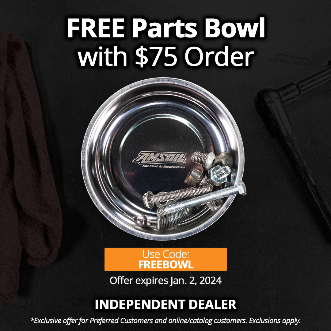 AMSOIL Free parts bowl with $75 order